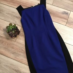 Black & Blue Tahari dress